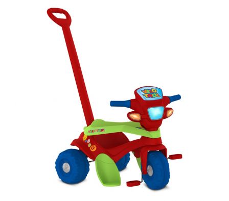 Triciclo Velotrol Paseo y Pedal Rojo