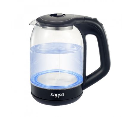 JARRA ELECTRICA DE VIDRIO C/LUZ LED NAPPO NEJ-123 NEGRA