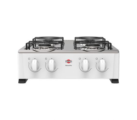 COCINA A GAS TOKYO MARAVILHA 4H BLANCO MESADA INOX