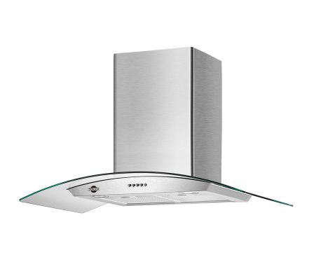 CAMPANA VIDRIO CURVO INOX TOKYO VIDRIO CURVED90 5/6H