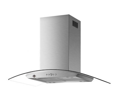 CAMPANA ISLA VIDRIO CURVO INOX TOKYO ISLA90 4/5/6H