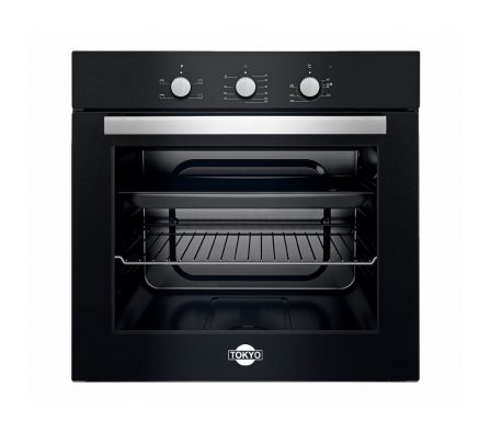 HORNO ELÉCTRICO EMPOTRABLE TOKYO ZARA 60L BLACK CON CONVECTOR