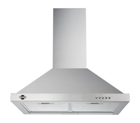 CAMPANA PIRAMIDAL TOKYO INOX DELUXE 5/6H 90CM C/ CARB. ACT.