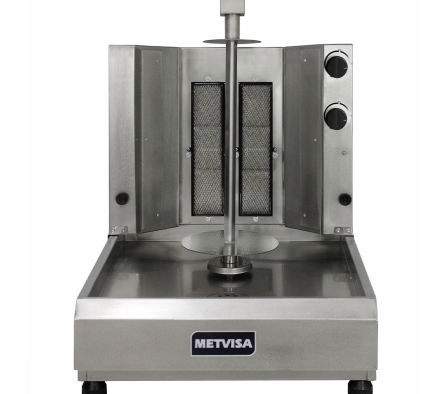 ASADOR A GAS SHAWARMA METVISA 2 QUEMADORES