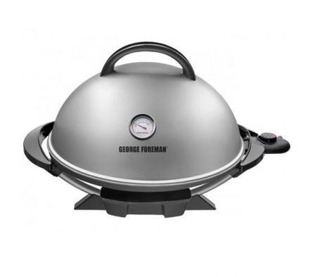 PARRILLA ELECTRICA FAMILIAR GEORGE FOREMAN GFO3320S-CL 15 PORCIONES 2000W + ADAP