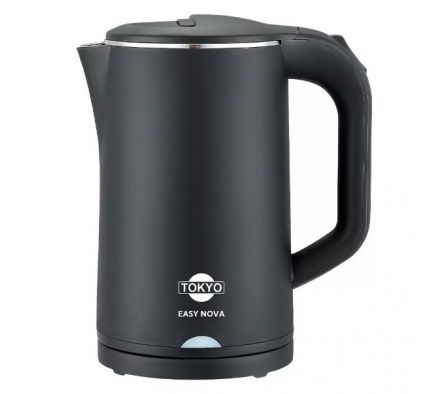 HERVIDORA TOKYO EASY PRO NEGRA JARRA DE ACERO INOXIDABLE 1,7 L 1500 W