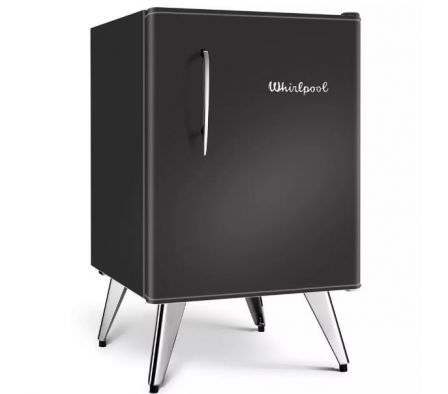 FRIGOBAR WHIRLPOOL VINTAGE WRA08BVD NEGRO 76L FRIO HUMEDO + ADAPTADOR