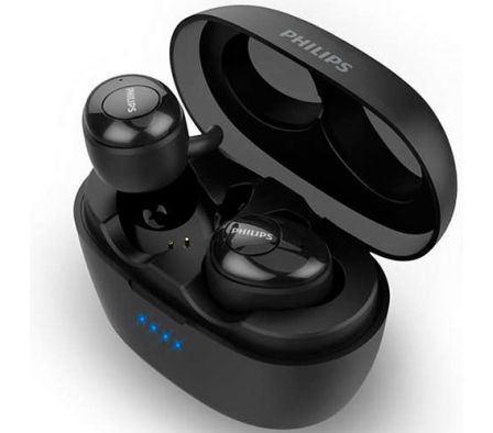 AURICULAR PHILIPS IN EAR SHB2505BK/10 NEGRO, MIC, BT, 15HS BAT.