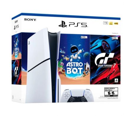 CONSOLA PS5 SONY DISCO STD.SLIM C/JGO.GT7/ASTROBOT
