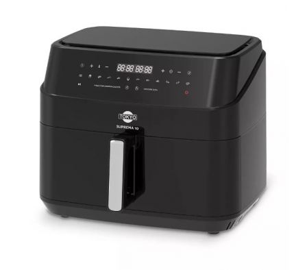 AIR FRYER TOKYO SUPREMA 10LTS DOBLE CANASTA C/DIVISOR EXTRAIBLE