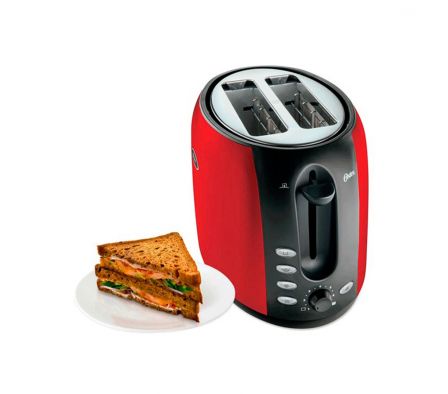 TOSTADORA OSTER PARA 2 REBANADAS 800W ROJO