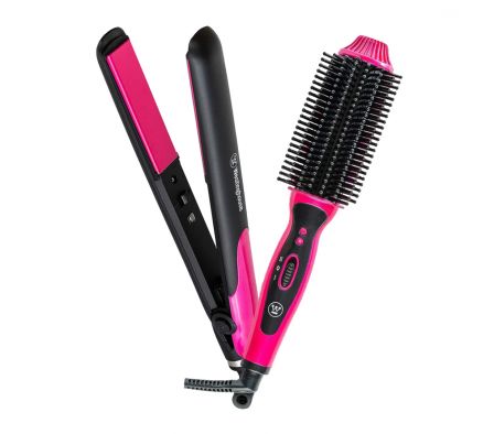 Alisador De Cabello Westinghouse De Turmalina De 1”+Cepillo Térmico Westinghouse De Alisado Y Volumen