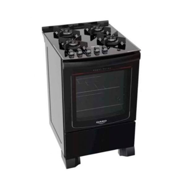 COCINA DAKO GLASS 4Hr. Ee. M.v. Luz, NEGRA